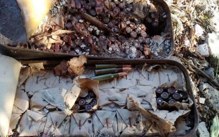 На Донеччині селянин знайшов цинкові ящики з боєприпасами