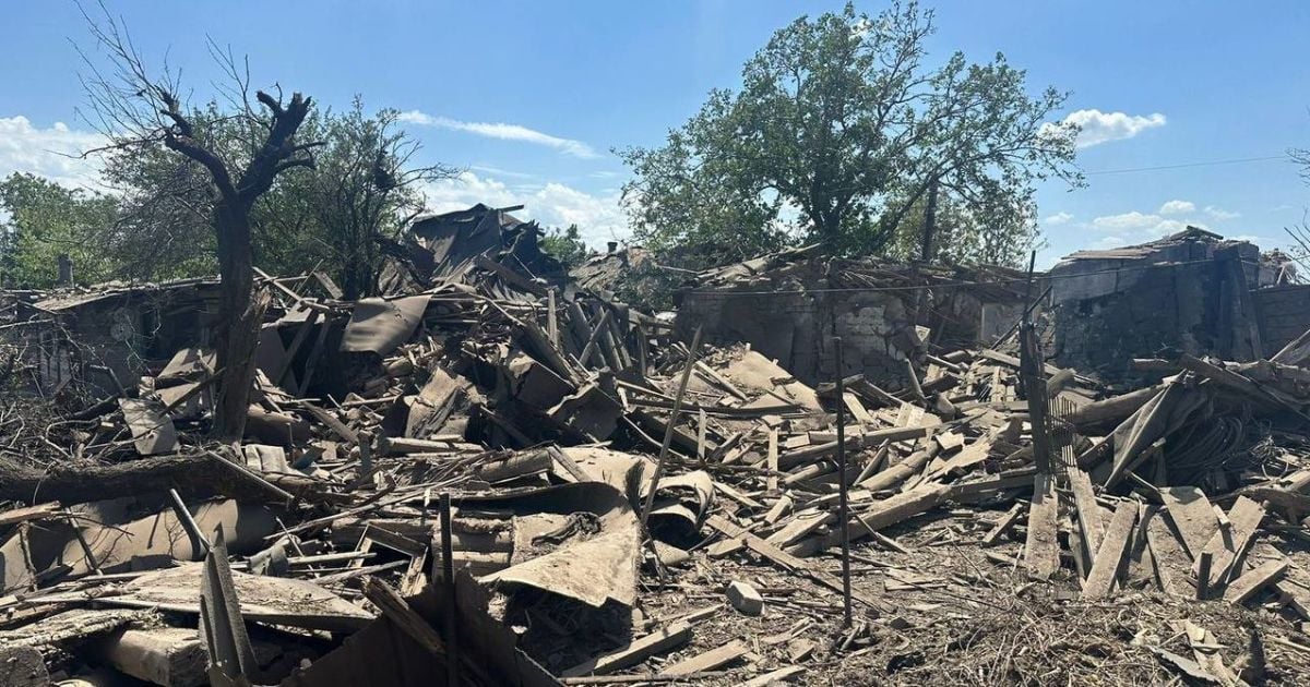 The aftermath of the Russian strike on the village of Mykhailivka in Donetsk region / Photo: Office of the Prosecutor General
