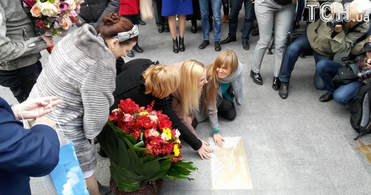 В Киеве открыли именную звезду в честь Нины Матвиенко / © Фото Дмитрия Святненко/ТСН