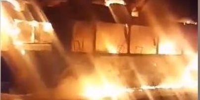 В Харькове во время движения загорелся троллейбус с пассажирами