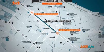 В Днепре хотят построить тоннель для автомобилей, который будет проходить под центром города