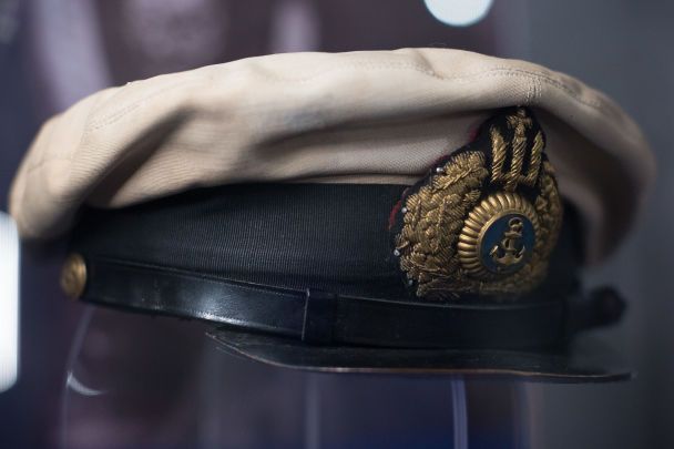 Морський кашкет капітан-лейтенанта Святослава Шрамченка. 1918 р. Українська Вільна Академія Наук у США