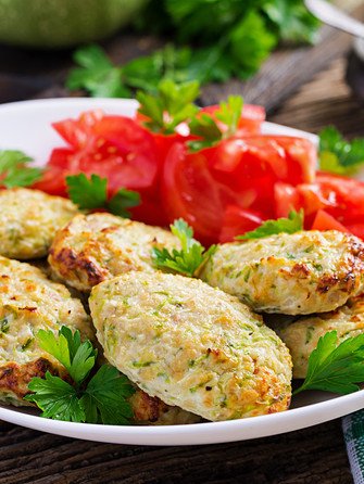 Курячі котлети з кабачком