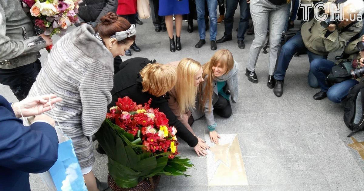 В Киеве открыли именную звезду в честь Нины Матвиенко / © Фото Дмитрия Святненко/ТСН