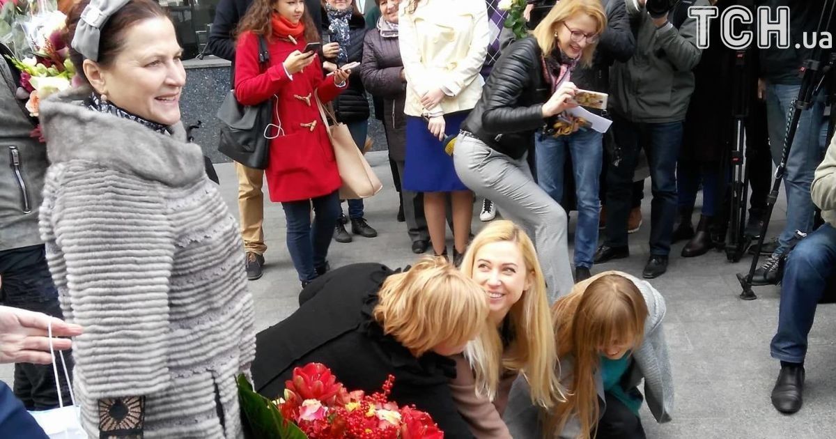 В Киеве открыли именную звезду в честь Нины Матвиенко / © Фото Дмитрия Святненко/ТСН