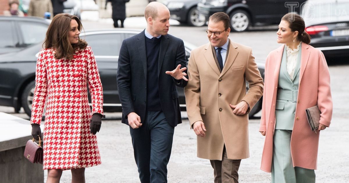 Кейт та Вільям Уельські з кронпринцесою Вікторією та кронпринцем Даніелем