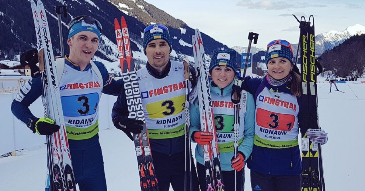 Українці стали чемпіонами у змішаній естафеті чемпіонату Європи з біатлону