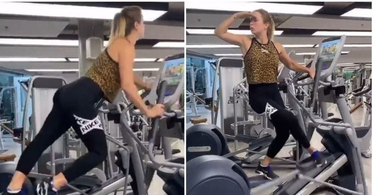 Элина Свитолина и орбитрек