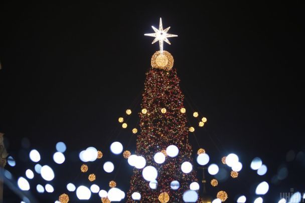 El principal árbol de Navidad del país / © UNIAN