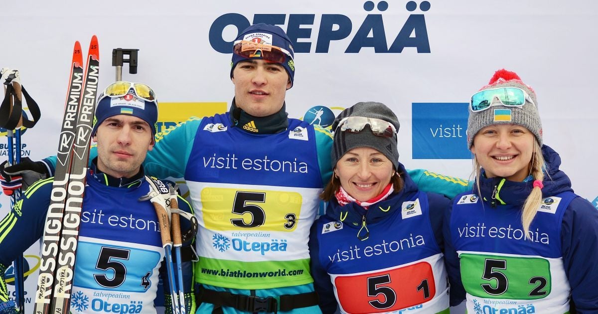 Сборная Украины с Витой Семеренко выиграла "бронзу" в эстафете Кубка IBU