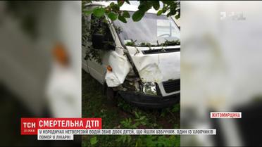 На Житомирщині нетверезий водій збив двох дітей