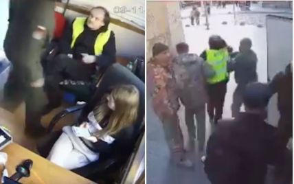 Во Львове 7 работников ТЦК силой "мобилизовали" парковщика прямо с рабочего места (видео)