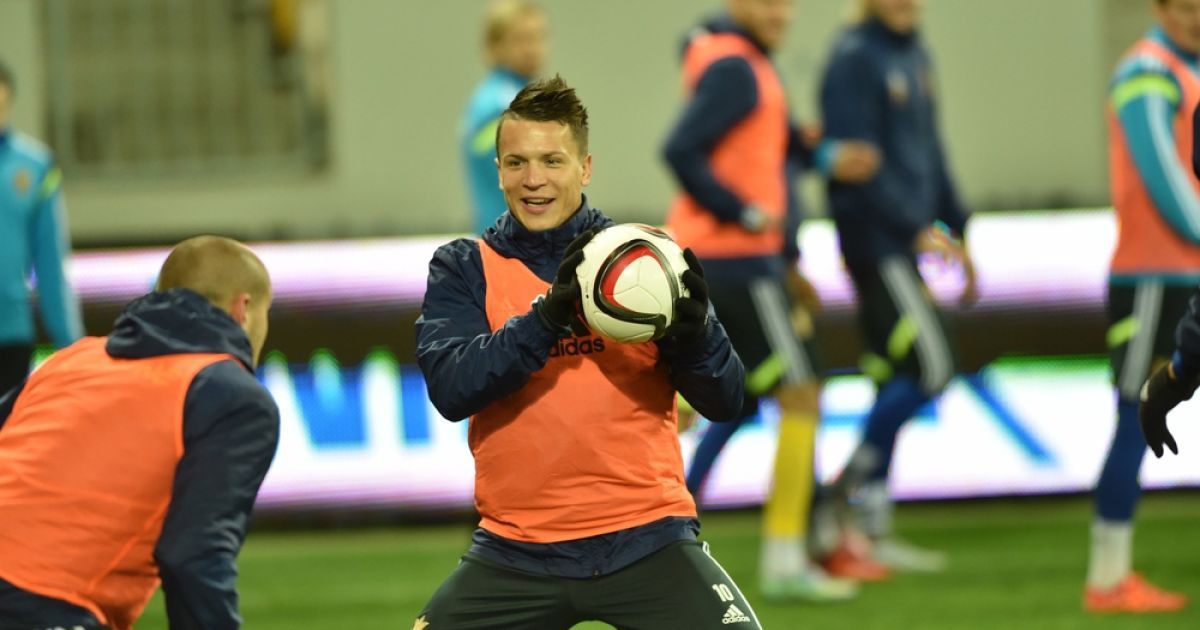 Тренировка сборной Украины во Львове / © ФФУ