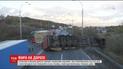 На Окружной в Киеве, где накануне перевернулась фура, разблокировали движение авто