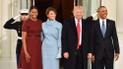 Мишель Обама, Мелания Трамп, Барак Обама и Дональд Трамп