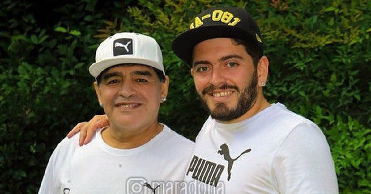 Марадона с сыном Диего Синагра/instagram.com/maradona