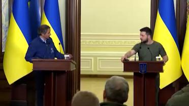 Володимир Зеленський і генеральний директор МАГАТЕ Рафаель Гроссі поспілкувалися з журналістами