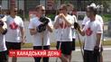 В Украине отпраздновали годовщину независимости Канады хоккейным матчем на Крещатике