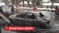 Масштабная авария произошла на столичной улице Академика Заболотного