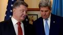 Президент Украины Петр Порошенко и госсекретарь США Джон Керри на конференции в Мюнхене