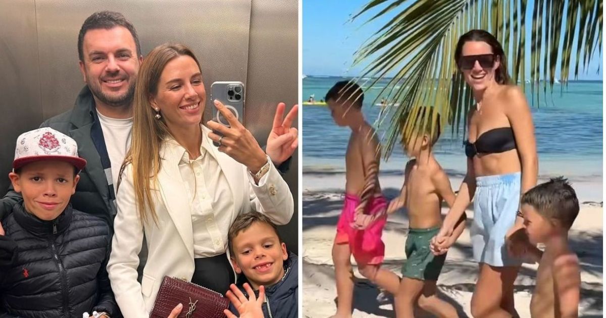 Григорий Решетник с семьей