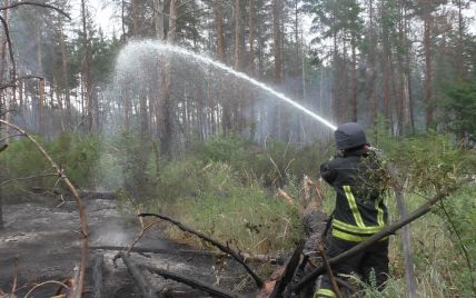 На Луганщині загасили пожежу у замінованому лісі