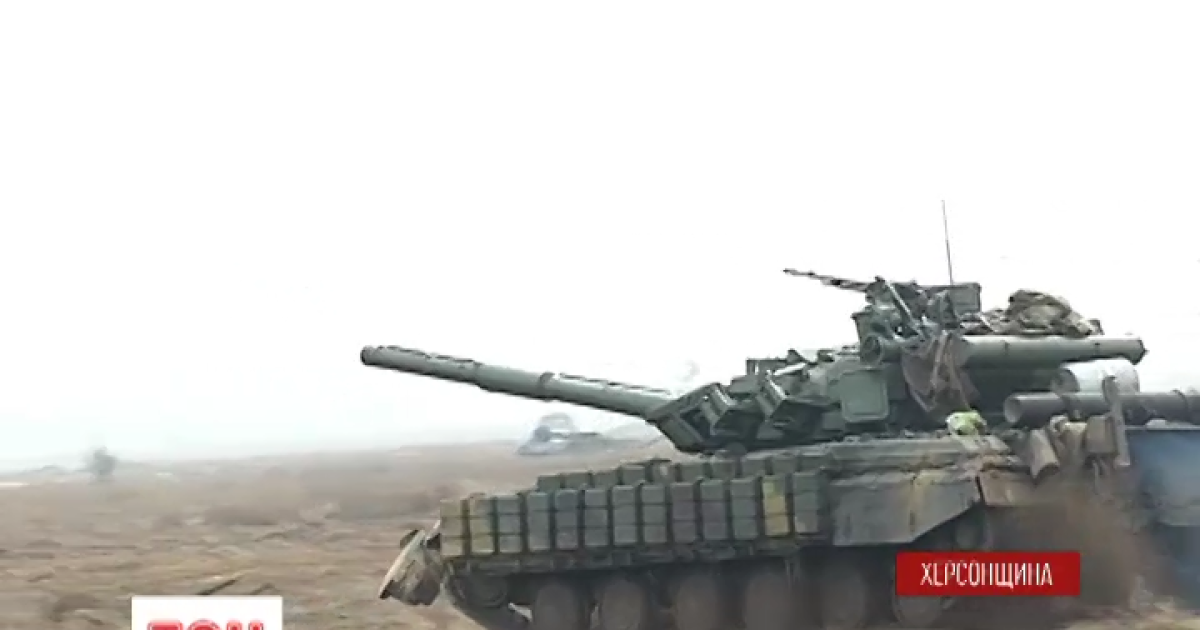 В Олешковских песках состоялись военные учения