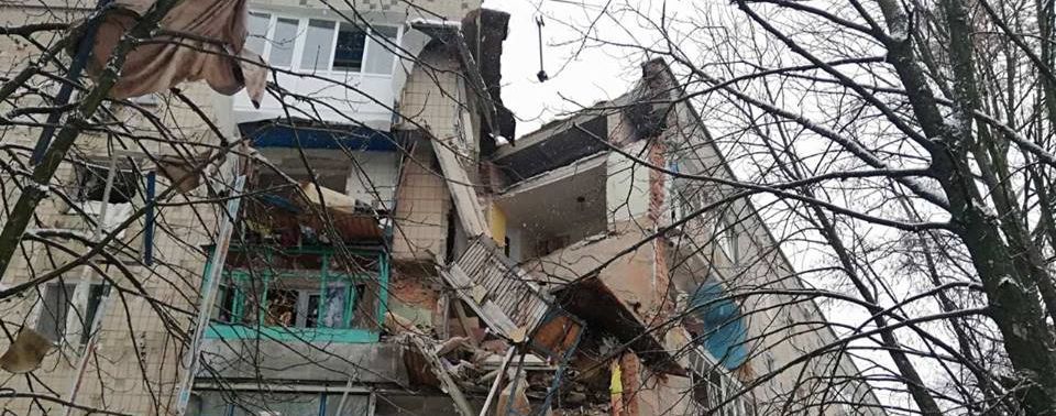 На Киевщине произошел взрыв газа в доме, разрушены три этажа
