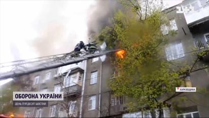 За сутки из-за вражеских обстрелов в Харькове произошло с десяток пожаров