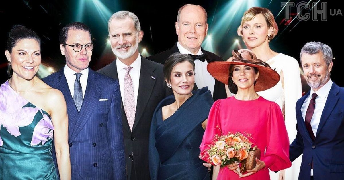 Кронпринцесса Виктория и кронпринц Даниэль, король Филипп и королева Летиция, княгиня Шарлин и князь Альбер II, королева Мэри и король Фредерик X