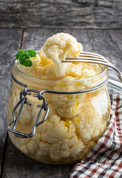 Засоленные цветная капуста