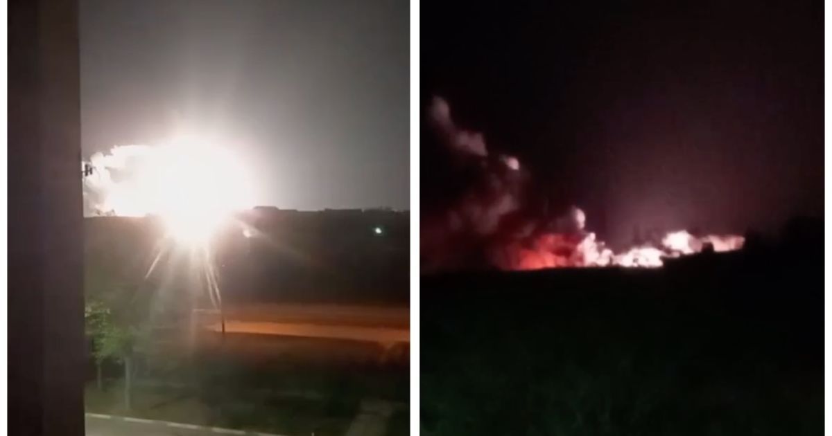 Вибухи в Джанкої у районі військового аеродрому ніч проти 17 квітня / Колаж: ТСН.ua