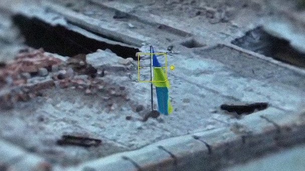На Кинбурнской косе появился украинский флаг