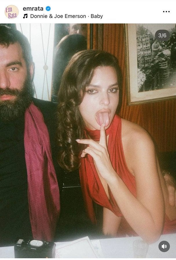 Эмили Ратажковски и Ромен Гаврас / © Instagram Эмили Ратажковски