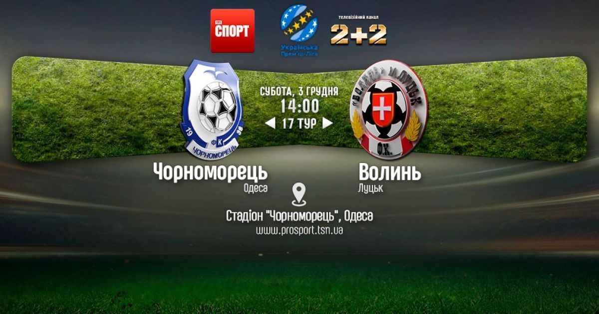 Чорноморець - Волинь - 0:0. Відео матчу
