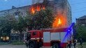 Пожар в квартире в Киеве после атаки в ночь на 7 мая