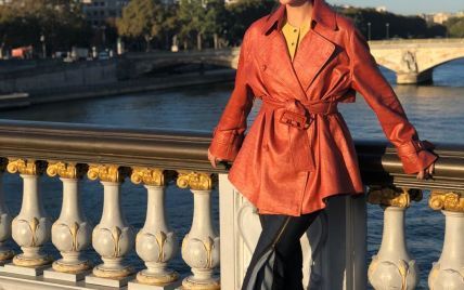 У широких штанях, плащі і капелюшку: стильна Катя Осадча показала знімки з прогулянки Парижем