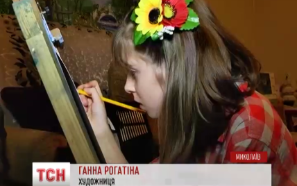 В Николаеве 9-летняя девочка продает свои картины, чтобы вылечить брата и маму