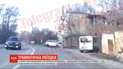 Нетрезвые работники СТО разбили дорогой внедорожник клиента, который взяли покататься