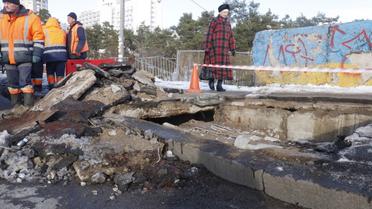 На Дарниці провалився міст, 16 жовтня_1 / © Информатор