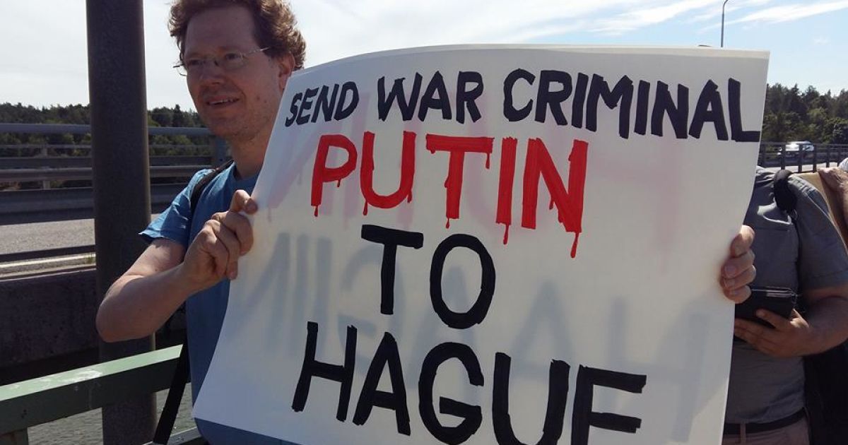 мітинг проти Путіна у Фінляндії_3 / © ТСН.ua