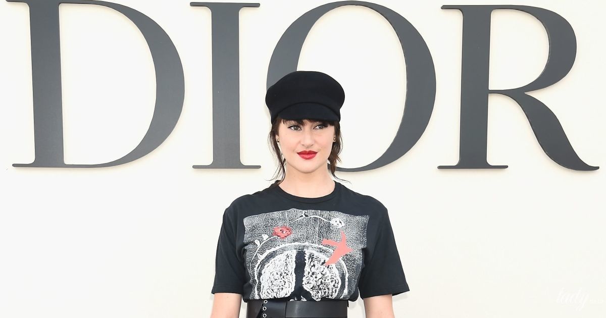Шейлин Вудли на показа Dior