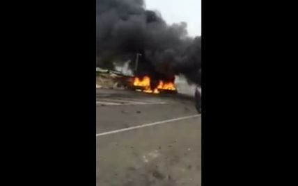 В Дагестане у поста ГАИ взорвался автомобиль: есть пострадавшие