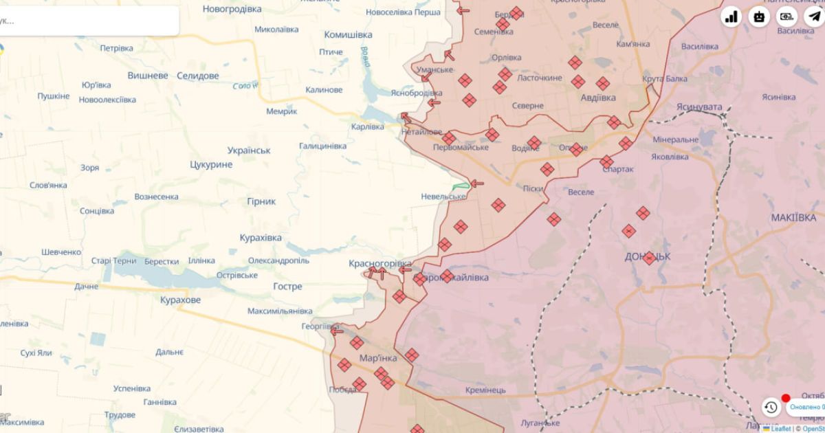 Карта боевых действий