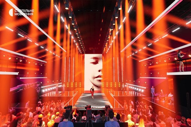 Макет сцени нацвідбору на "Євробачення-2026" / © facebook.com/suspilne.eurovision