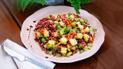 Салат с гречкой и солеными огурцами