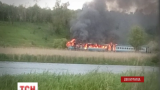 В Винницкой области на ходу загорелся пассажирский поезд
