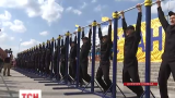В Днепропетровске полицейские соревновались со всеми желающими в ловкости и силе