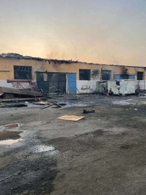 Разрушения в Одесской области после атаки дронами в ночь на 23 августа / © Telegram / Одеса. Офіційно