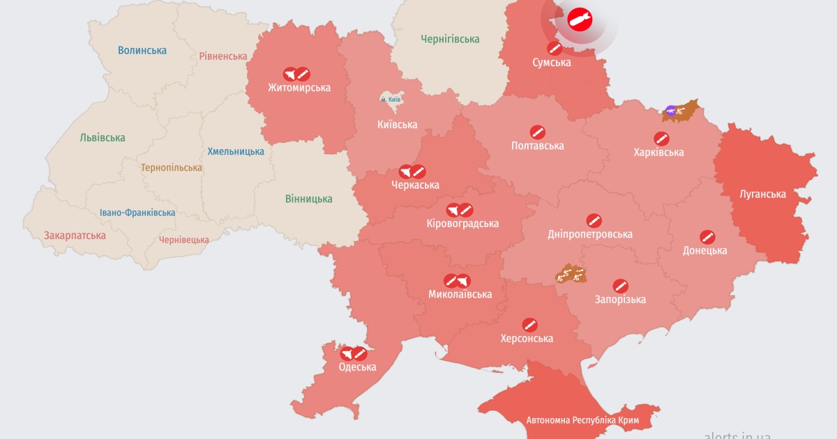 Карта тревог